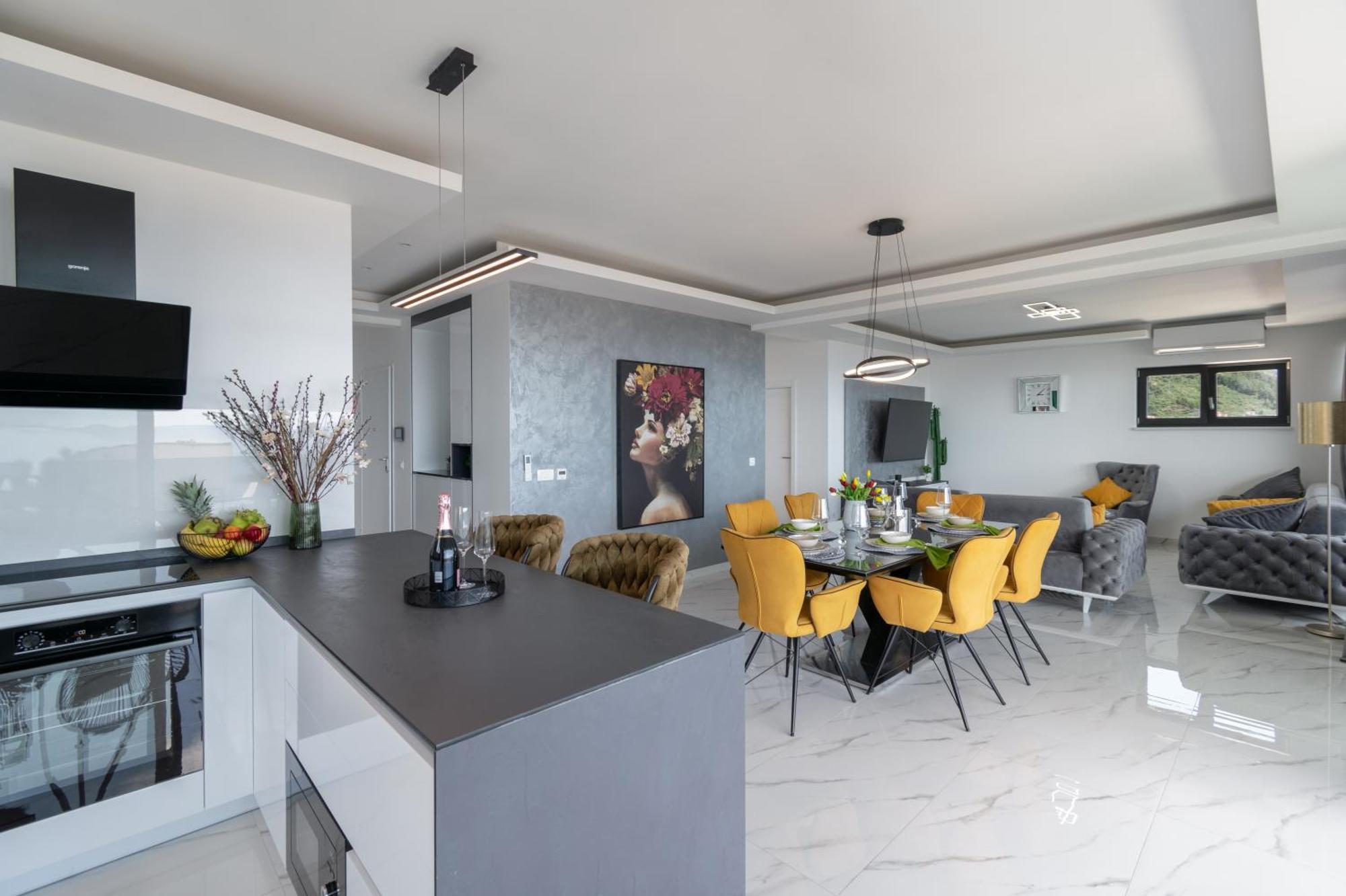 Апартаменты Lux Penthouse Panoramic View With Jacuzzi Макарска Экстерьер фото