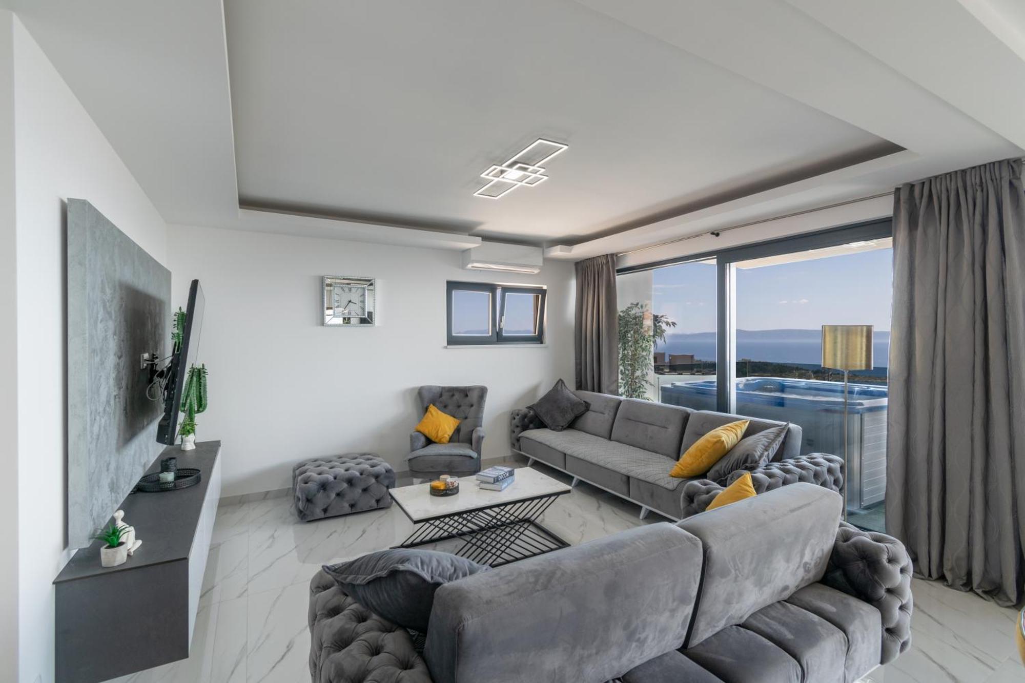 Апартаменты Lux Penthouse Panoramic View With Jacuzzi Макарска Экстерьер фото
